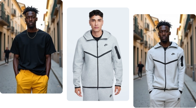 Agency demo: re-using on-model photos for new try-ons